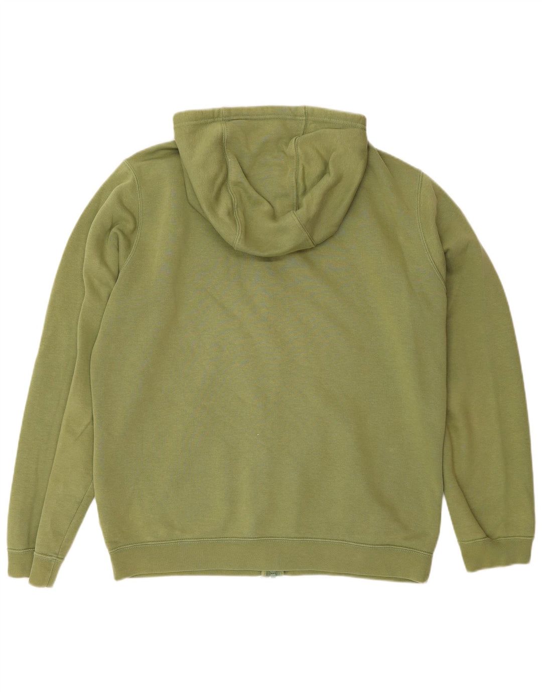 Nike Mens Zip Hoodie Sweater Medium Khaki Cotton