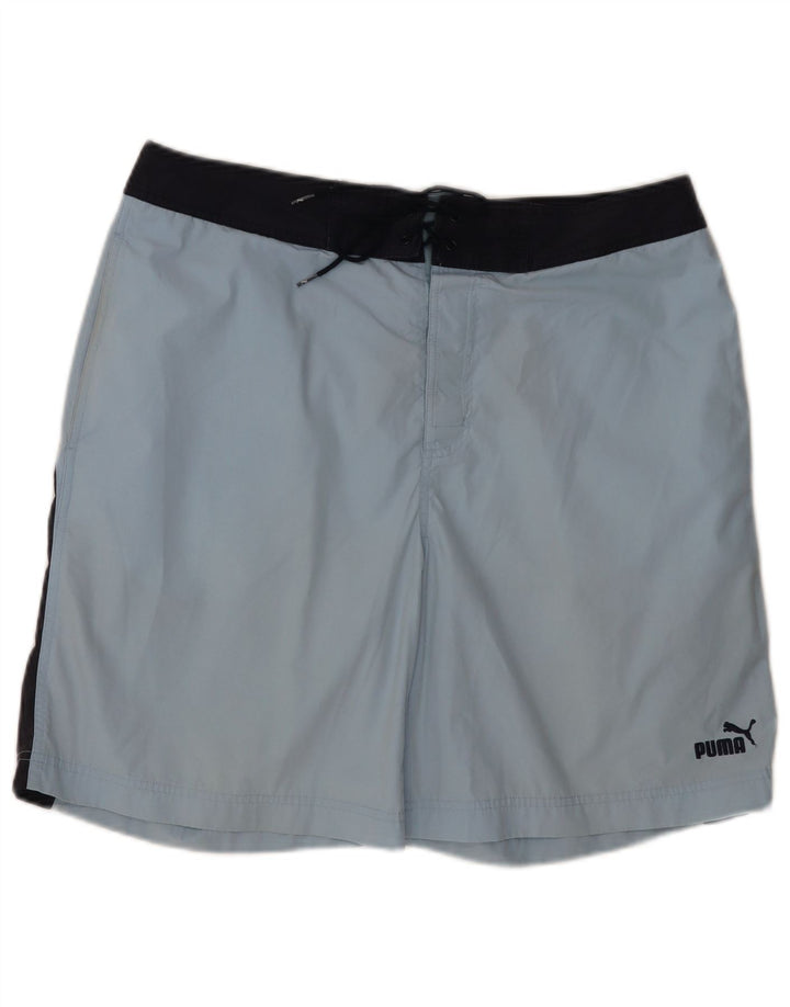 Pantaloni scurți de înot PUMA pentru bărbați, mari, albastru, color block