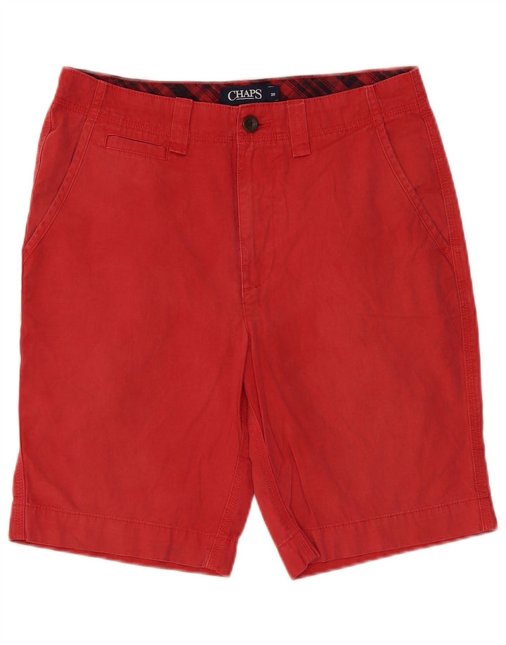 CHAPS Mens Chino Shorts W30 Medium Red Cotton