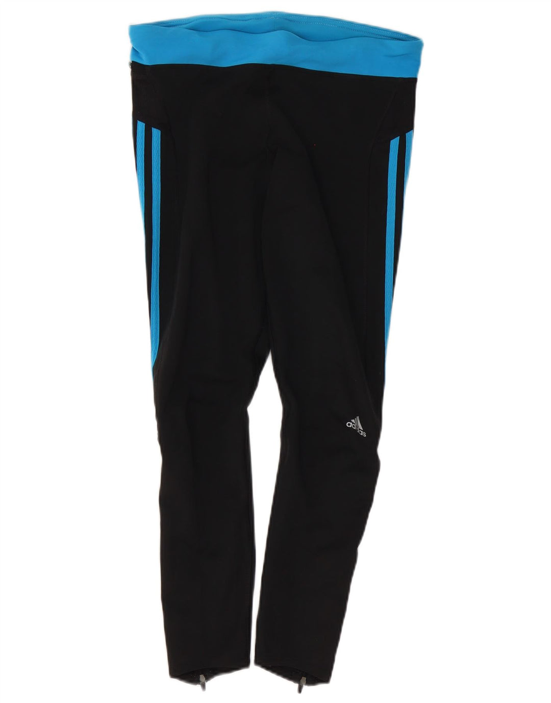 ADIDAS Womens Climalite Leggings UK 12 Medium  Black Colourblock