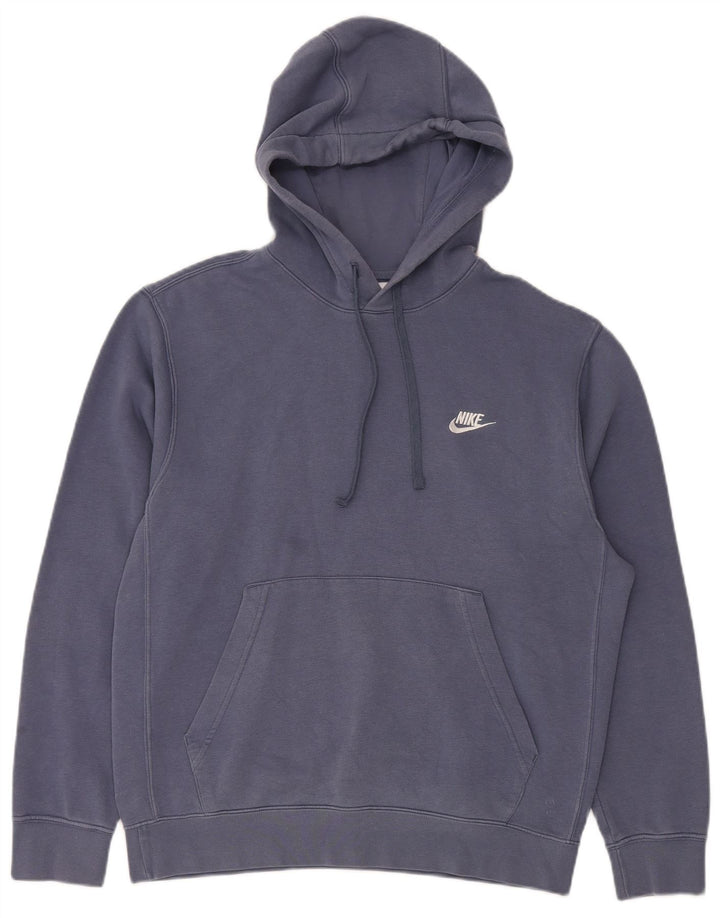 Pulover Nike pentru bărbați, bumbac albastru mediu