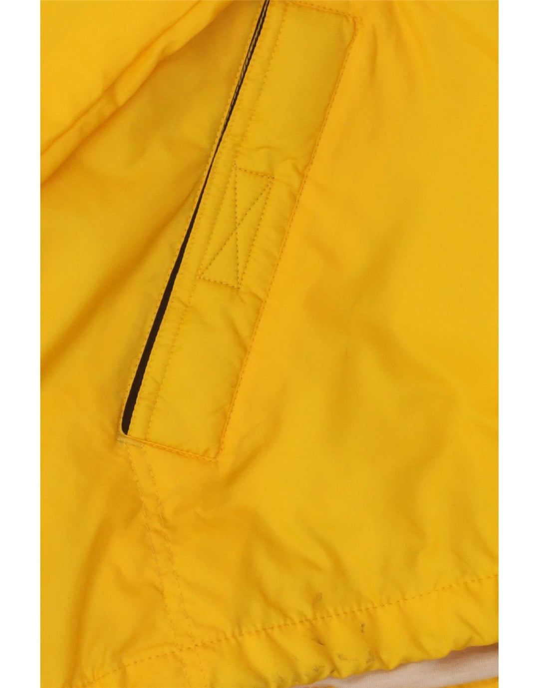 Brugi Mens Hooded Rain Jacket UK 40 Large Yellow Polyamide