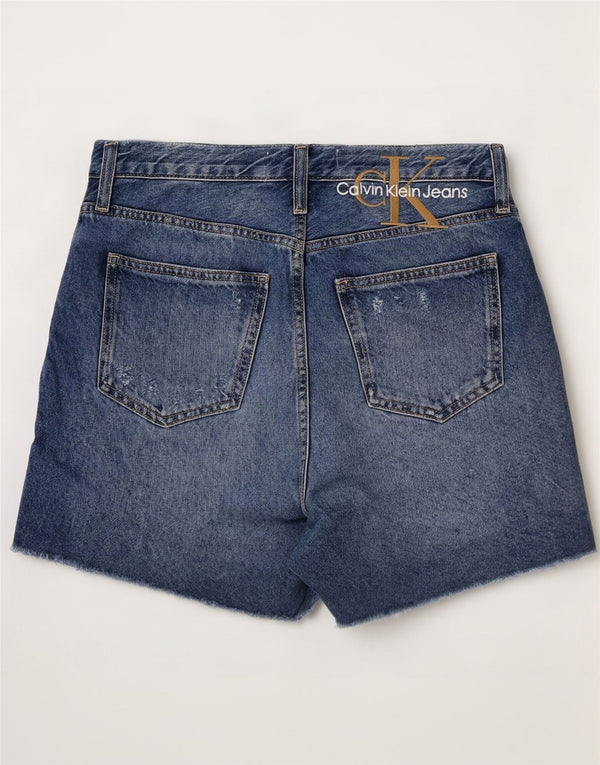 Женские джинсовые шорты Calvin Klein W29, средний синий, хлопок