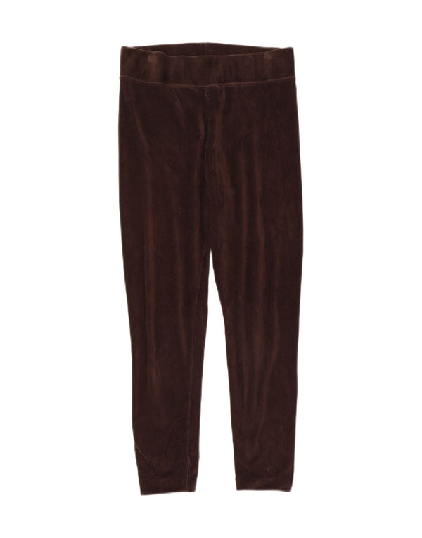 Marks & Spencer Womens Crop Corduroy Leggings UK 12 Medium Brown Bomuld