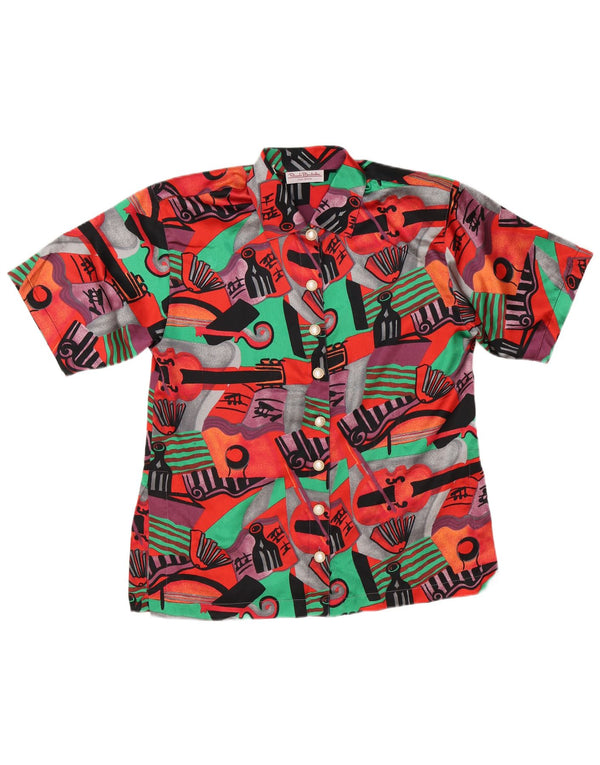Renato Balestra Womens Shirt UK 16 Large Multicoloured Geometric