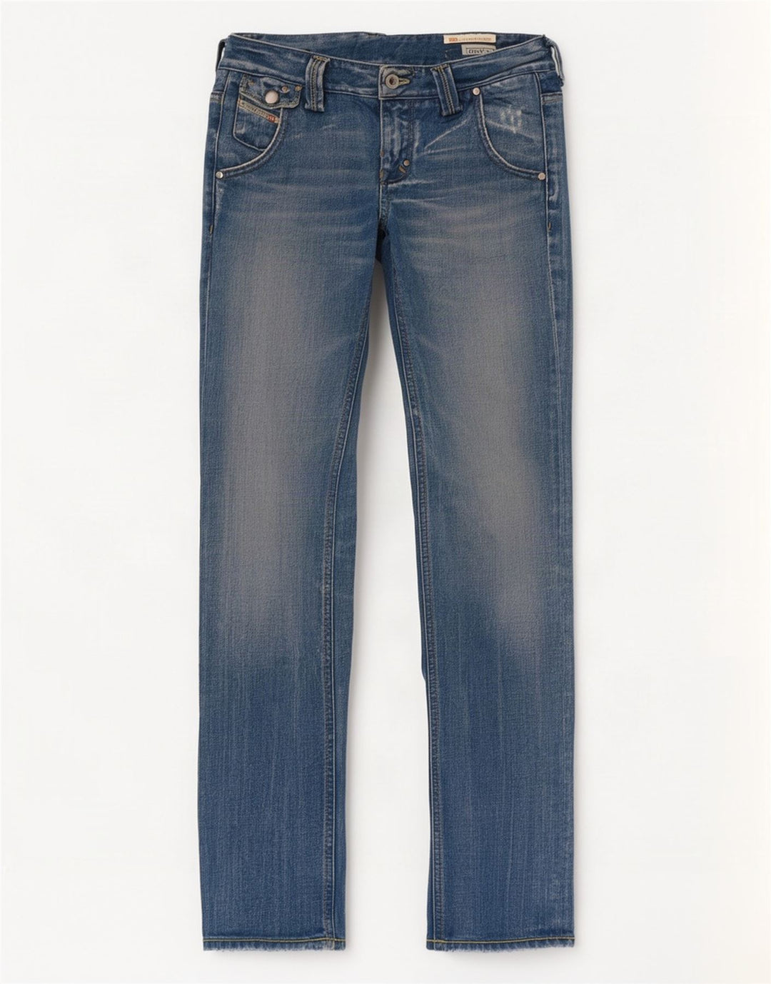 Diesel Damskie Chela Slim Jeans W25 L32 Niebieskie bawełniane