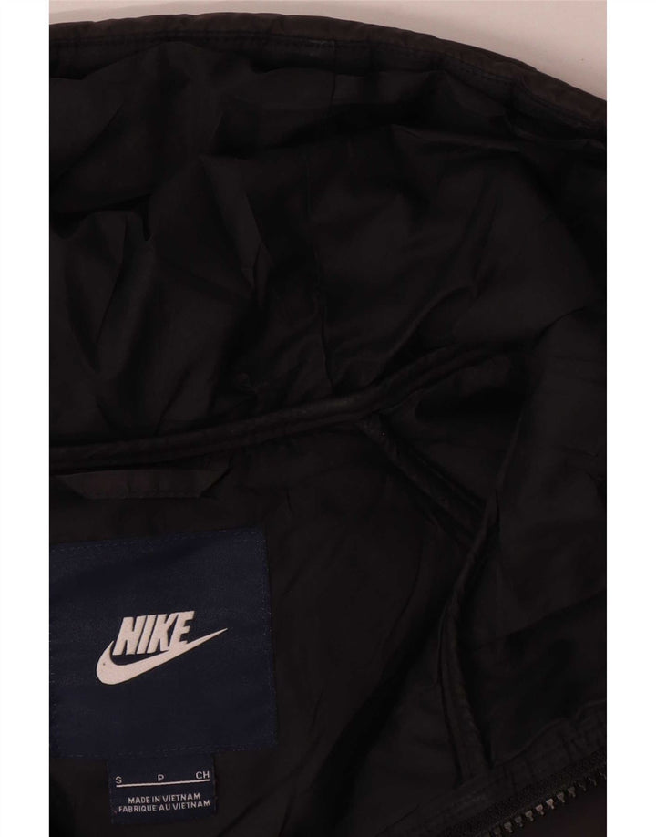 Nike Mens Hooded Padded Gilet UK 36 Small Black Polyester
