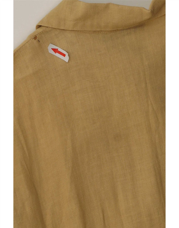Daniela Jasoni Womens Maxi Dress IT 40 Small Beige Linen