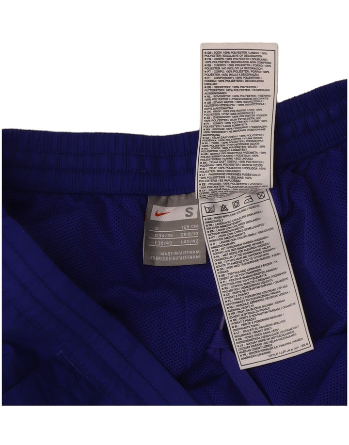 Nike Womens Tracksuit Trousers UK 8/10 Small Blue Polyester