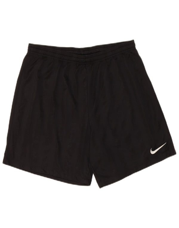 Pantaloncini sportivi Nike da uomo, poliestere gessato medio nero