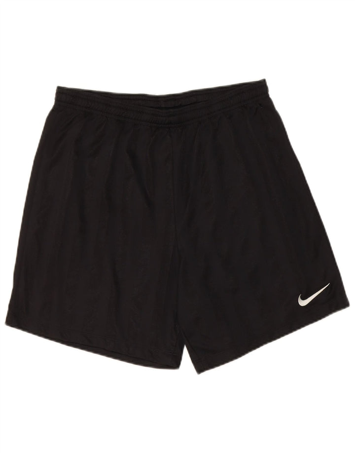 Pantaloncini sportivi Nike da uomo, poliestere gessato medio nero