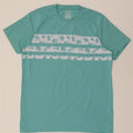 MOUNTAIN WAREHOUSE Mens IsoCool Graphic T-Shirt Top Large Blue Striped Vintage Mountain Warehouse and Second-Hand Mountain Warehouse from Messina Hembry 