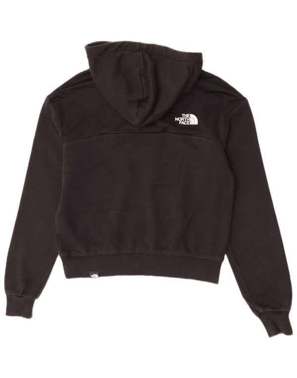 The North Face Pull à capuche court pour femme UK 12 en coton noir moyen
