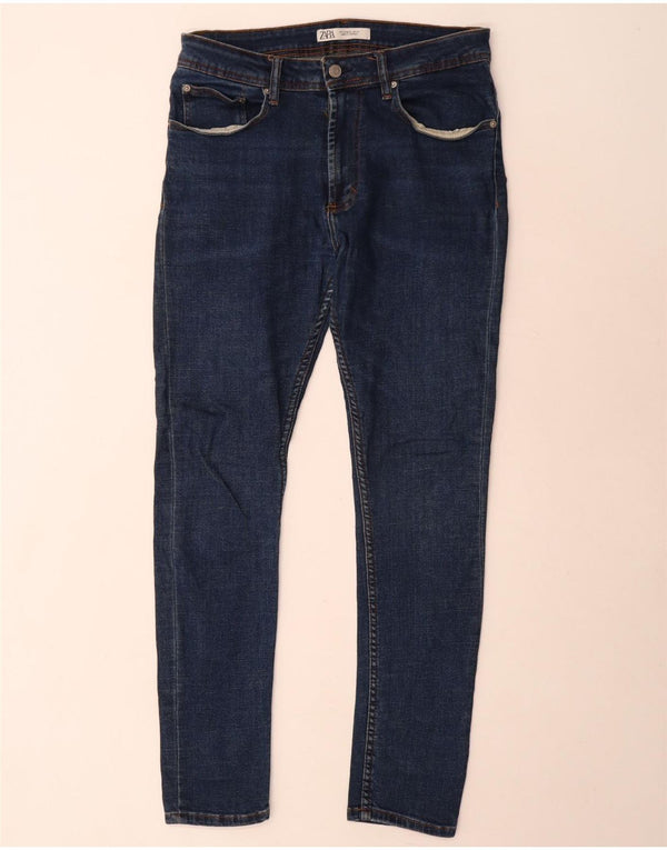 Blugi skinny pentru bărbați Zara EU 40 Medium W31 L31 Bleumarin