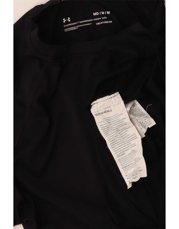 Under Armour férfi kompressziós póló felső, közepes fekete poliészter