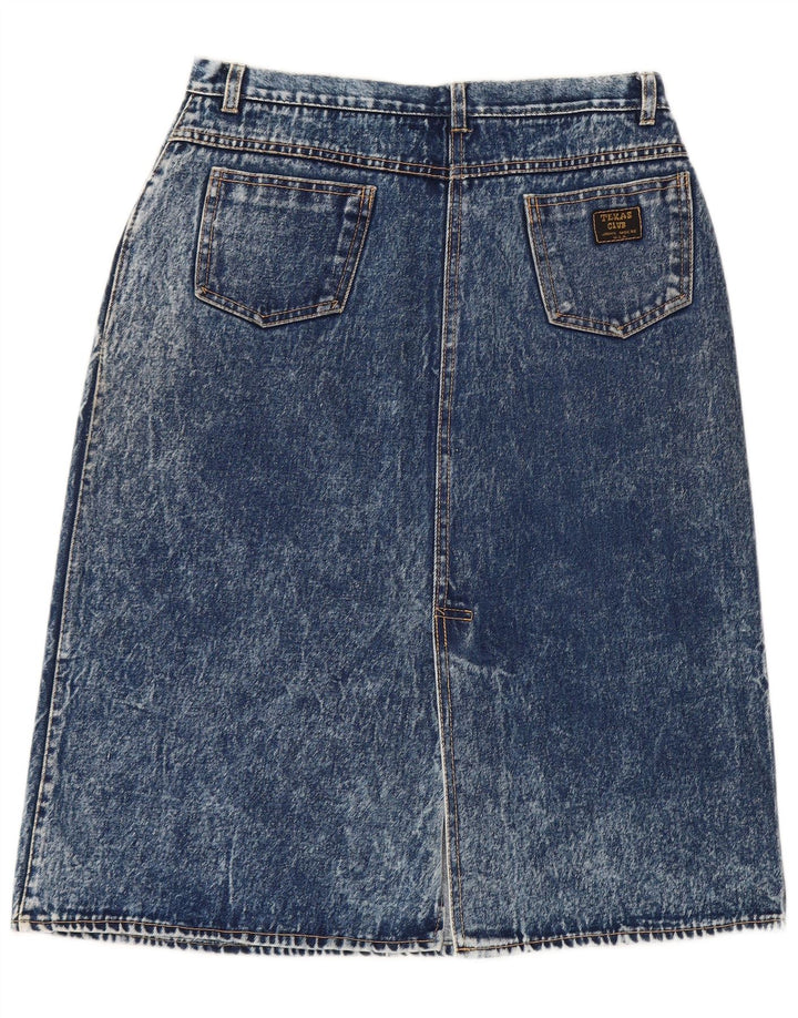 VINTAGE Womens Denim Skirt W32 Large Blue