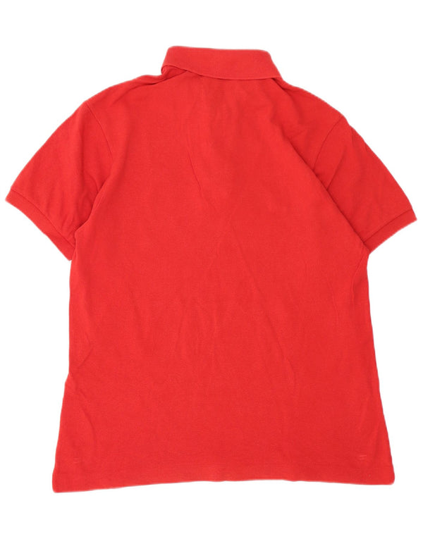 Polo Lacoste para hombre talla 5 grande algodón rojo