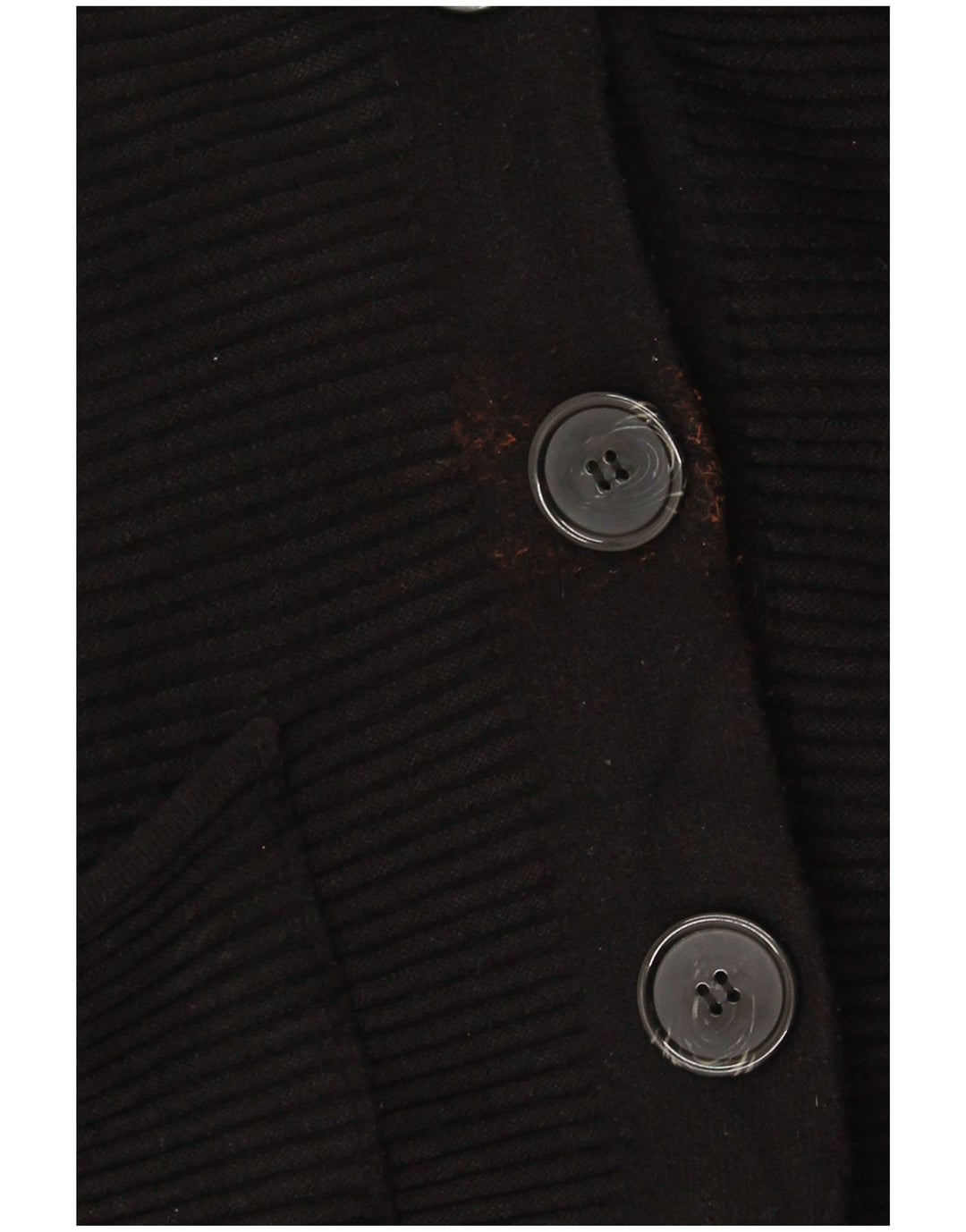 Zara Womens Crop Oversized Cardigan Sweater UK 10 Small Black Classic