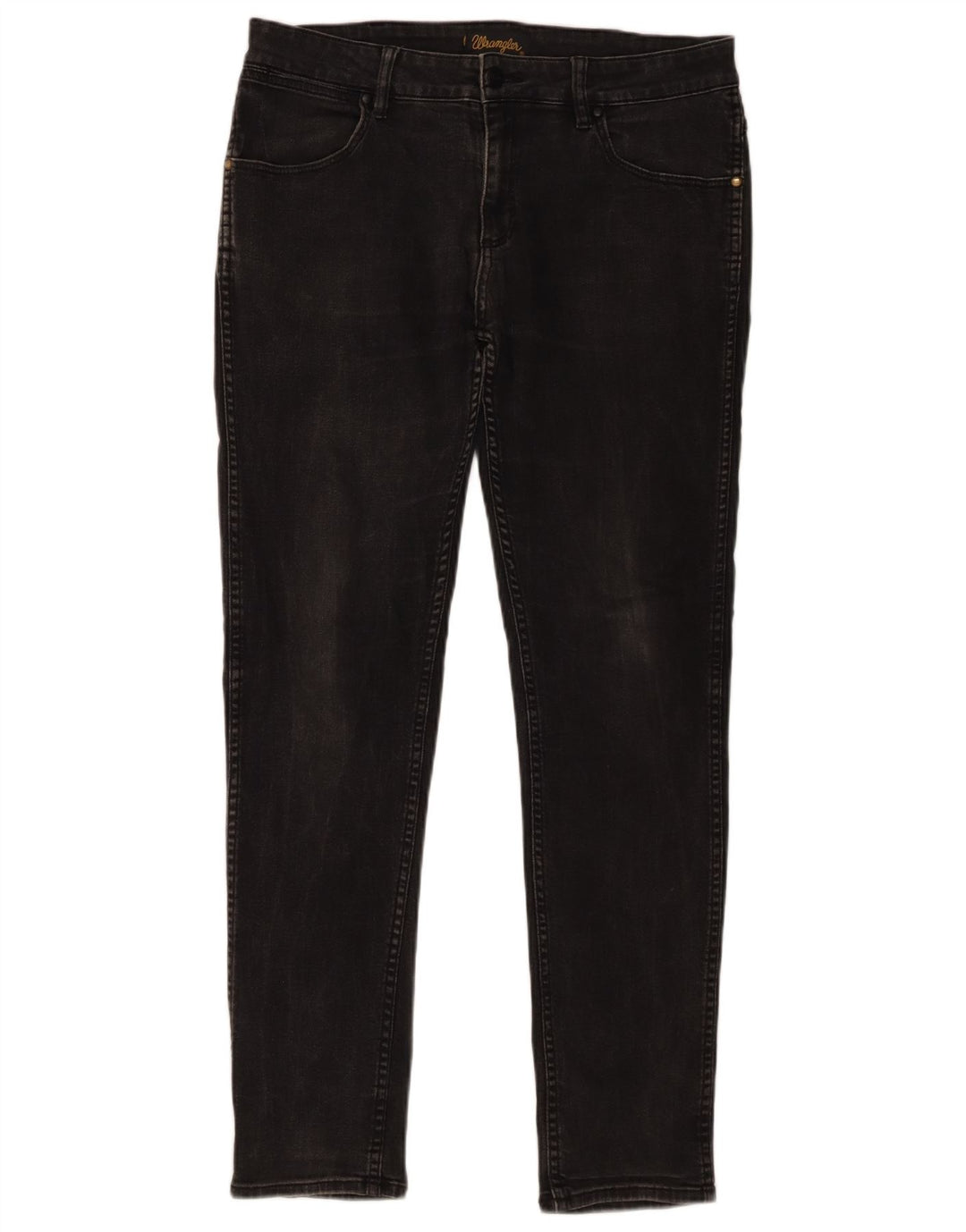 Wrangler Herre Stompers Slim Jeans W32 L30 Sort Bomuld