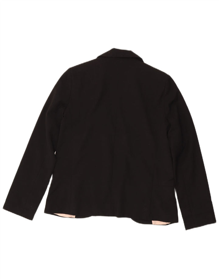 Giacca blazer aperta da donna Topshop UK 8 piccola poliestere nero