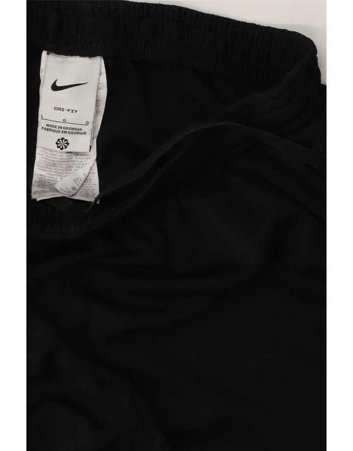 Pantaloni da tuta Nike Dri Fit da uomo, grandi, in poliestere color block nero