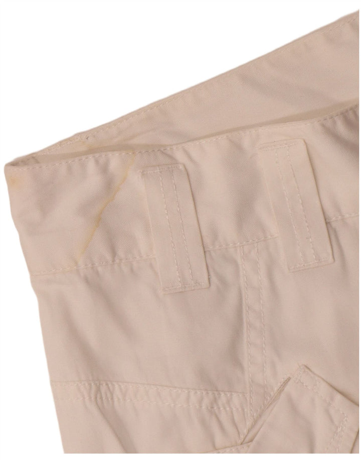 Pantaloncini cargo da donna Diesel W28 cotone bianco medio