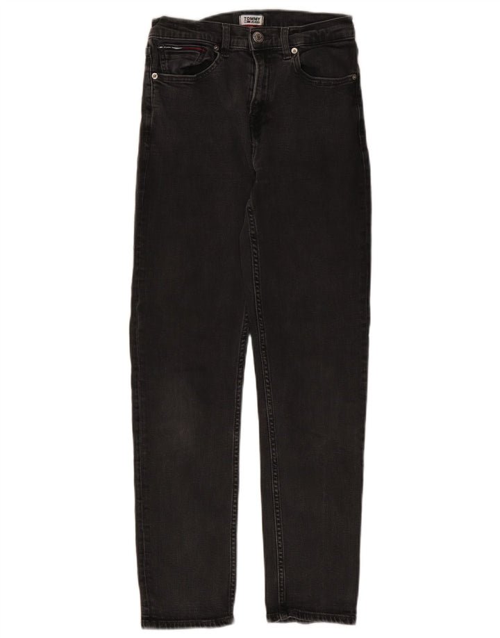 Tommy Hilfiger Womens Slim Jeans W26 L27 Black Cotton