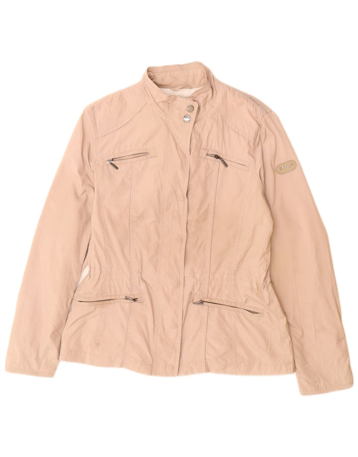 Geox Respira Womens Utility Jacket UK 10 Small  Beige Polyester