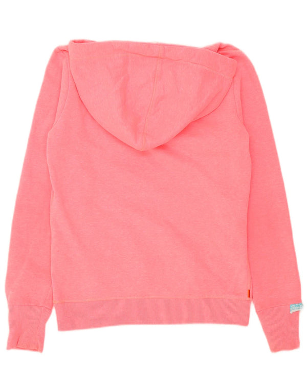 Superdry Pull à capuche graphique pour femme UK 6 XS Rose Polyester