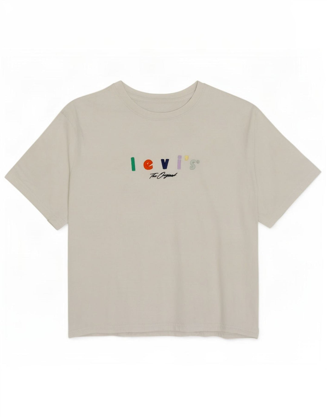Levi's Womens Relaxed Fit Graphic T-Shirt Top UK 14 Medium White