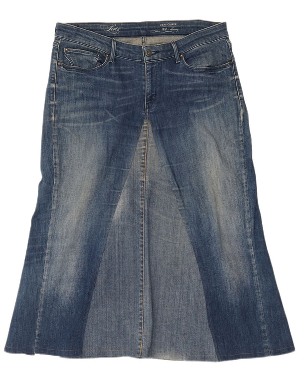 Levi's női Demi Curve vékony farmer szoknya W32 nagy kék pamut
