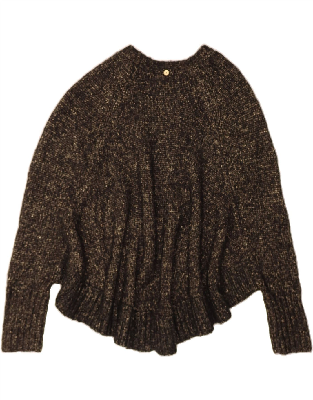 MICHAEL KORS Womens Oversized Poncho Jumper UK 10 Small Black Acrylic Vintage Michael Kors and Second-Hand Michael Kors from Messina Hembry 