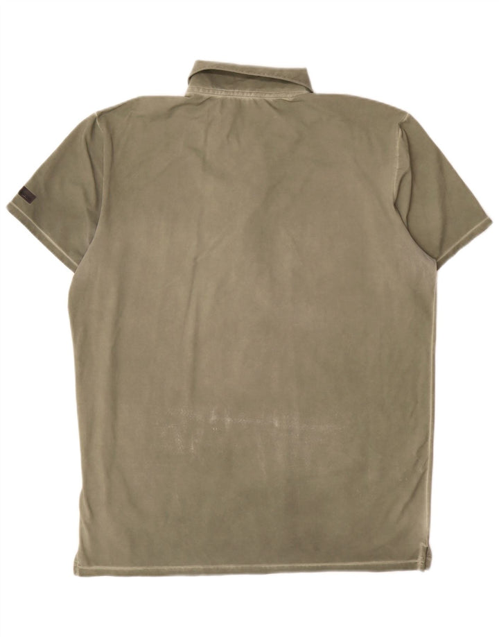 Reebok Polo Shirt til mænd IT 54 XL Khaki Polyamid