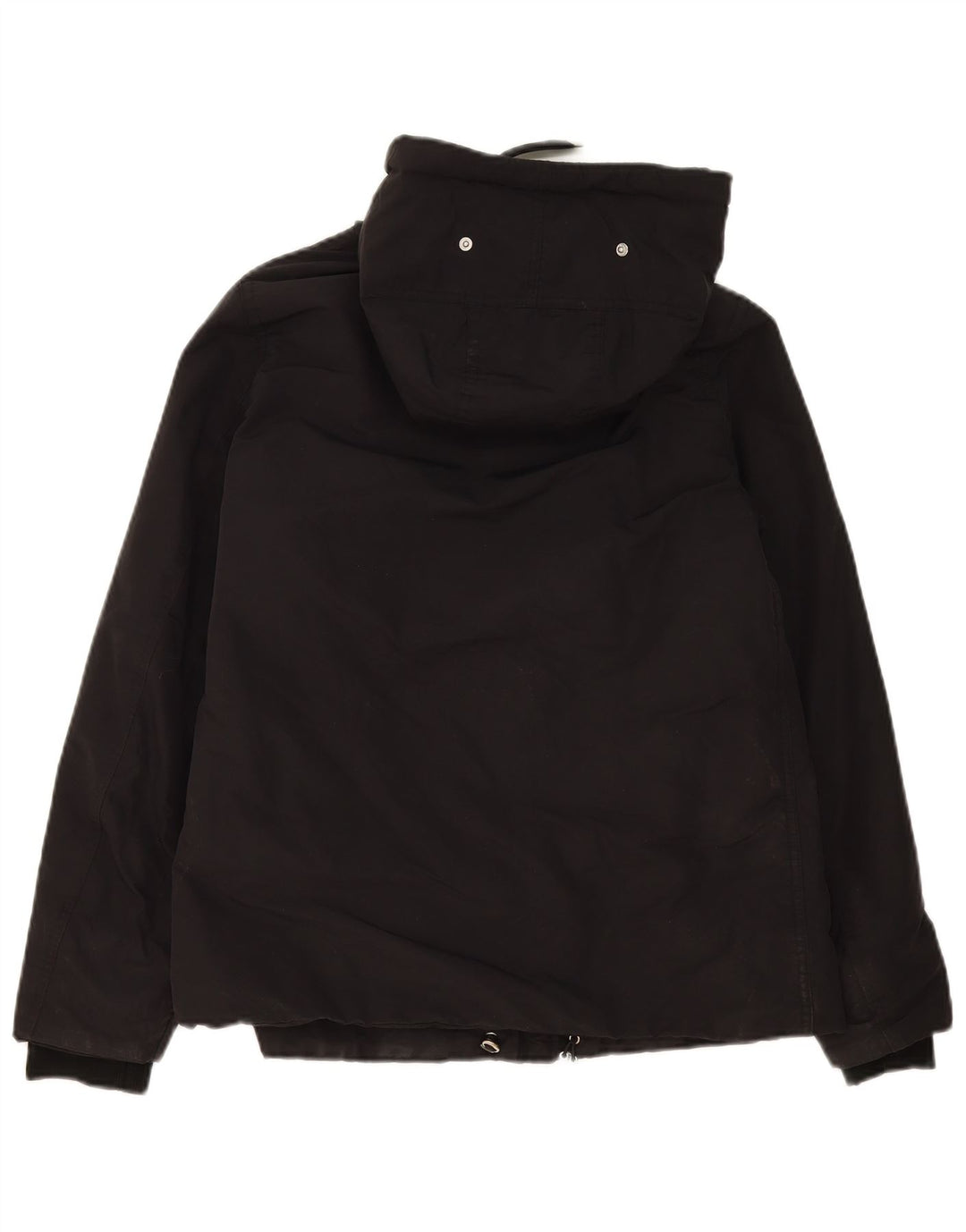 Zara Veste matelassée surdimensionnée à capuche pour femme UK 10 Small Noir