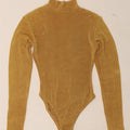 JONDEN Womens Bodysuit UK 10 Small Yellow Nylon Vintage Jonden and Second-Hand Jonden from Messina Hembry 
