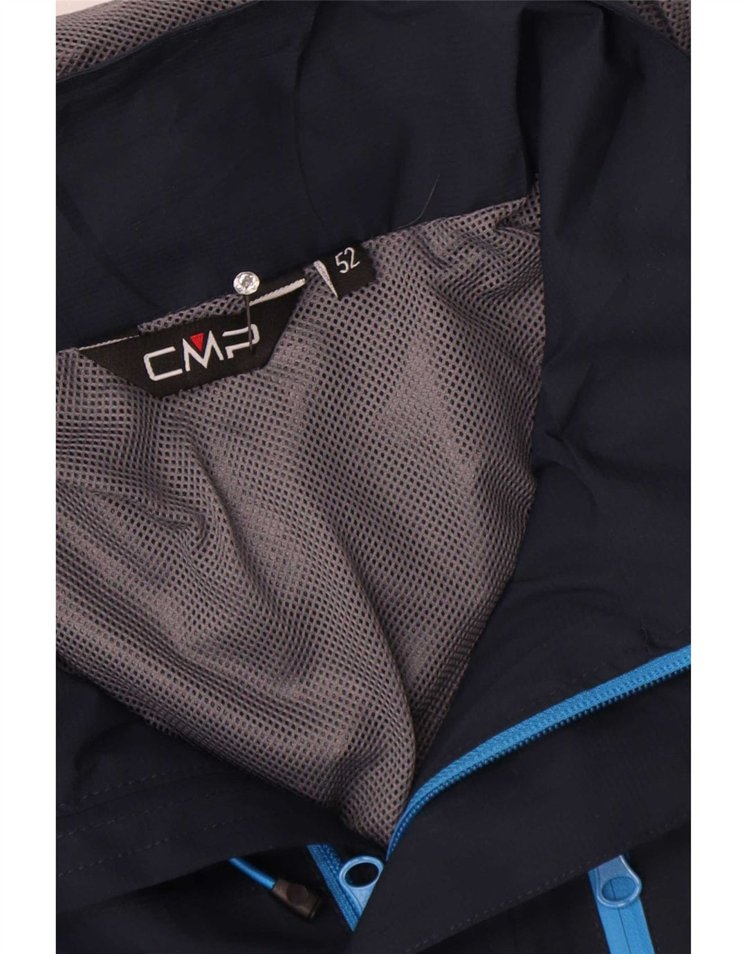 Jaqueta de chuva masculina com capuz CMP IT 52 XL poliéster azul marinho