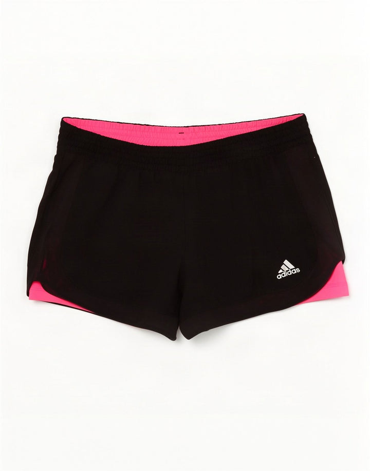 Adidas Dame Climalite Sports Shorts UK 8/10 Small Black Polyester