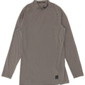 Nike - Top grafico da uomo a maniche lunghe, grande, in poliestere grigio