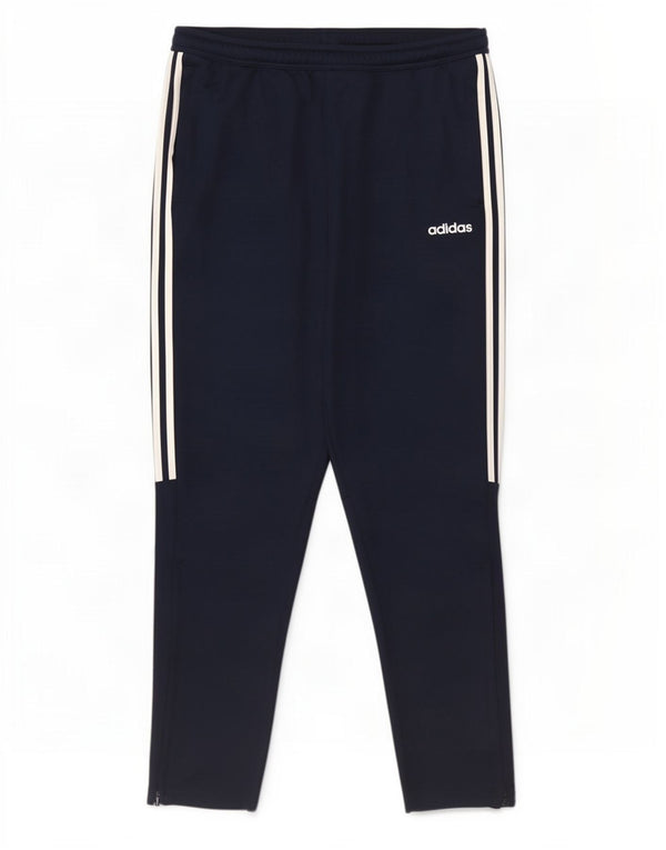 Pantaloni da tuta Adidas Aeroready da uomo medio poliestere blu navy