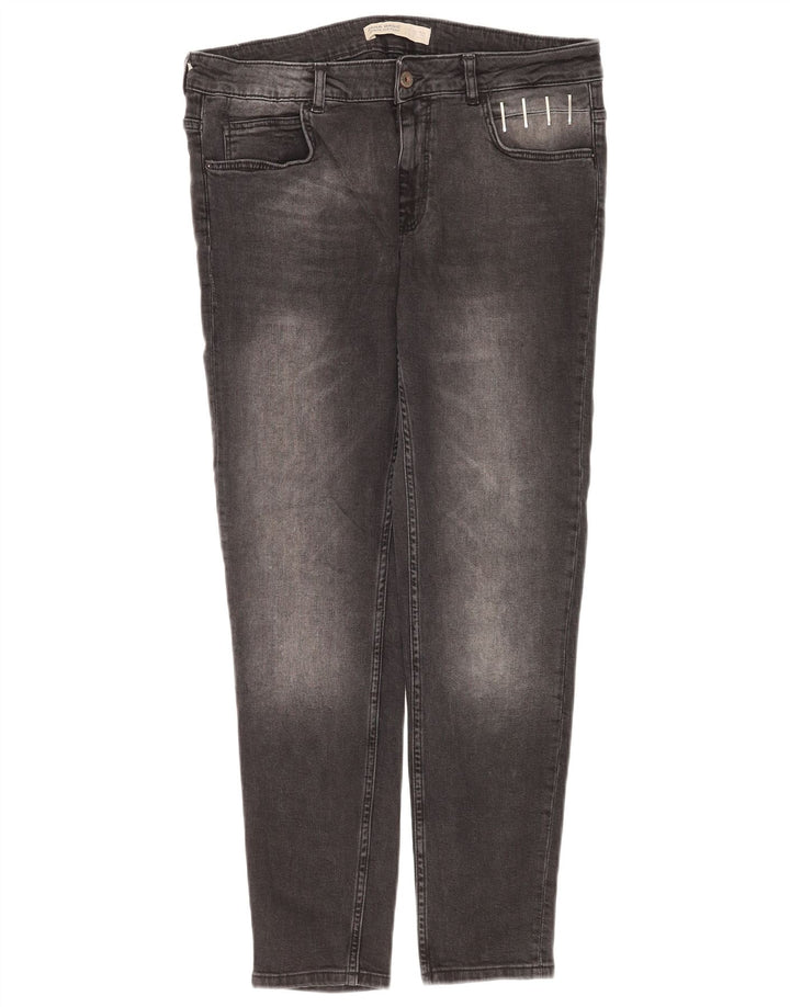 Zara Womens Slim Jeans EU 42 Large W32 L27 Grey Cotton