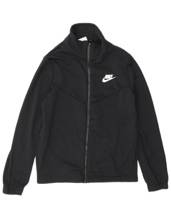 Chłopięca kurtka dresowa Nike Graphic 10-11 lat, średni czarny poliester