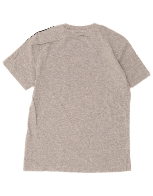 Adidas Boys T-Shirt Top 11-12 år Grå Flecked Bomuld