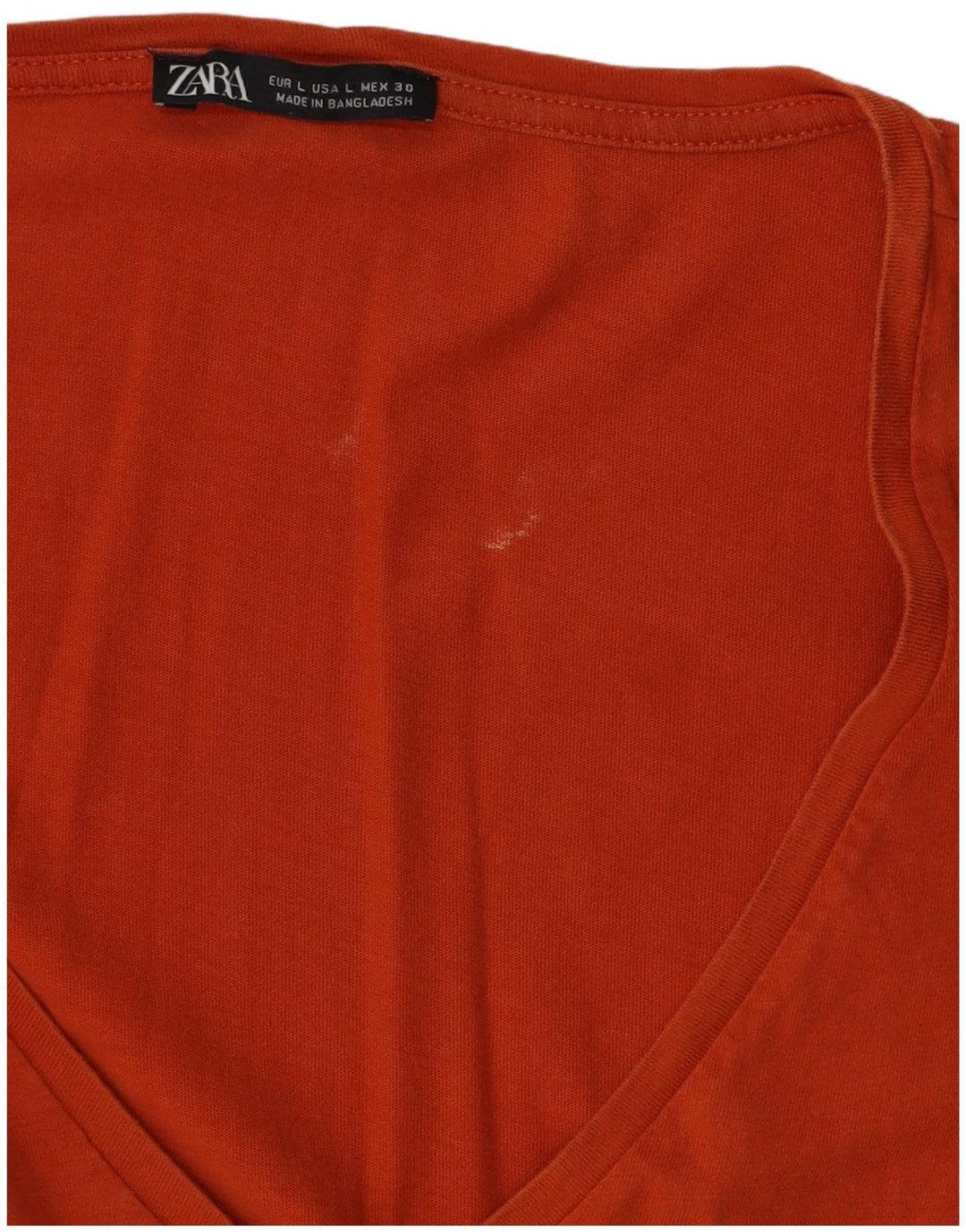 ZARA Womens Tiered Dress UK 16 Large Orange