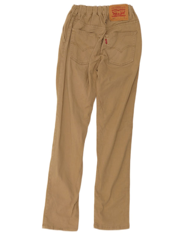 Levi's Boys 502 tilspidsede jeans 11-12 år W20 L27 beige bomuld