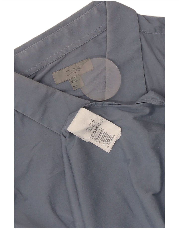 Camicia da uomo Cos taglia 42 grande cotone blu