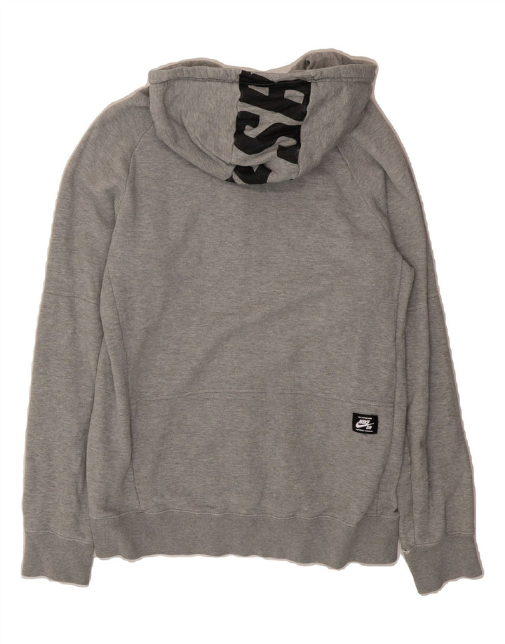 NIKE Mens Graphic Zip Hoodie Sweater Large Grey Cotton Vintage Nike and Second-Hand Nike from Messina Hembry 
