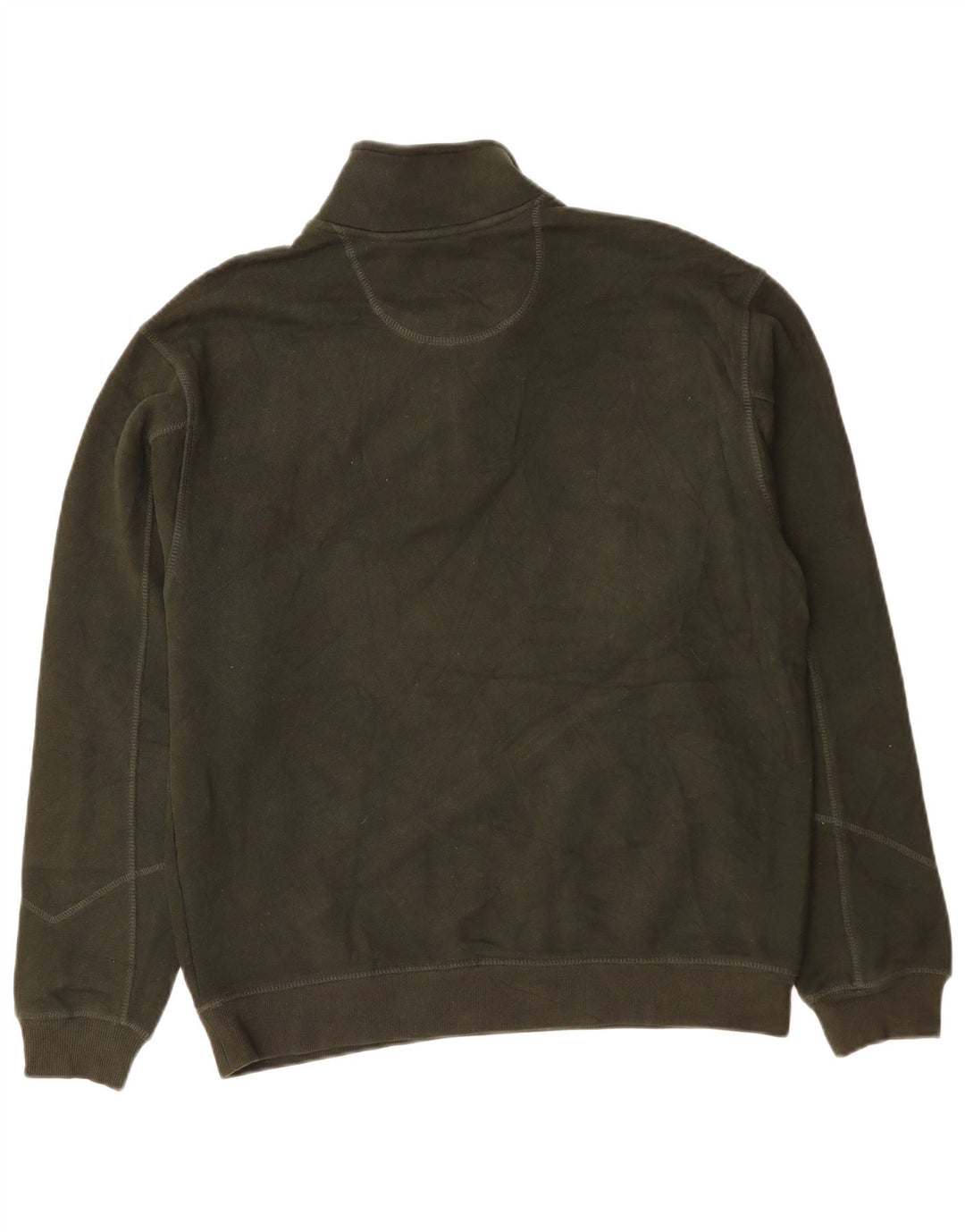 IZOD Męski sweter z zamkiem błyskawicznym, średniej wielkości bawełna khaki