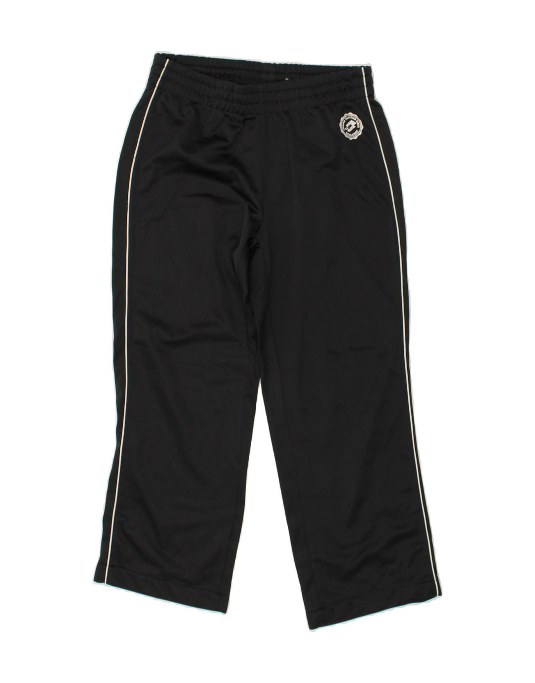 LOTTO Boys Tracksuit Trousers 10-11 Years Black Polyester | Vintage Lotto | Thrift | Second-Hand Lotto | Used Clothing | Messina Hembry 