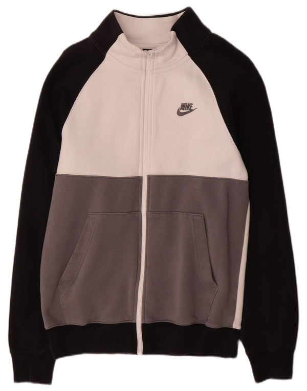 Nike Hommes Survêtement Top Veste XS Gris Colorblock Coton
