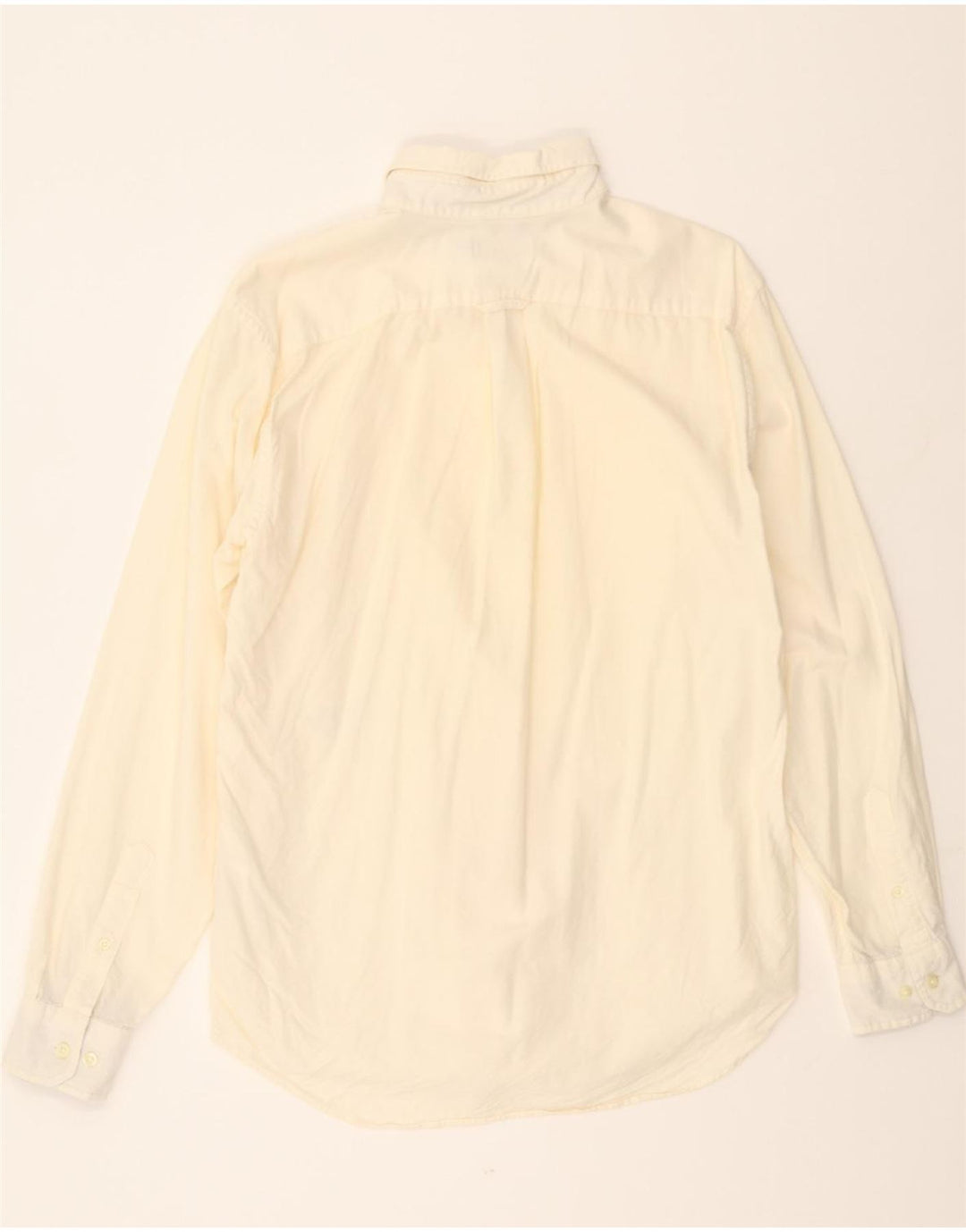 NAUTICA Mens Shirt Medium Off White Cotton Vintage Nautica and Second-Hand Nautica from Messina Hembry 